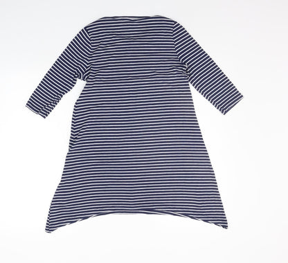 Atmosphere Womens Blue Striped  A-Line  Size 8