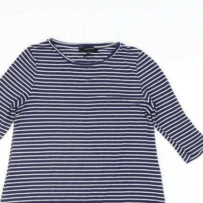 Atmosphere Womens Blue Striped  A-Line  Size 8