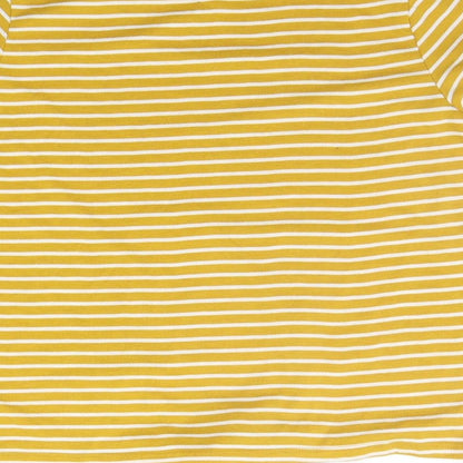 Womens UK Size 14 Select Yellow Basic T-Shirt