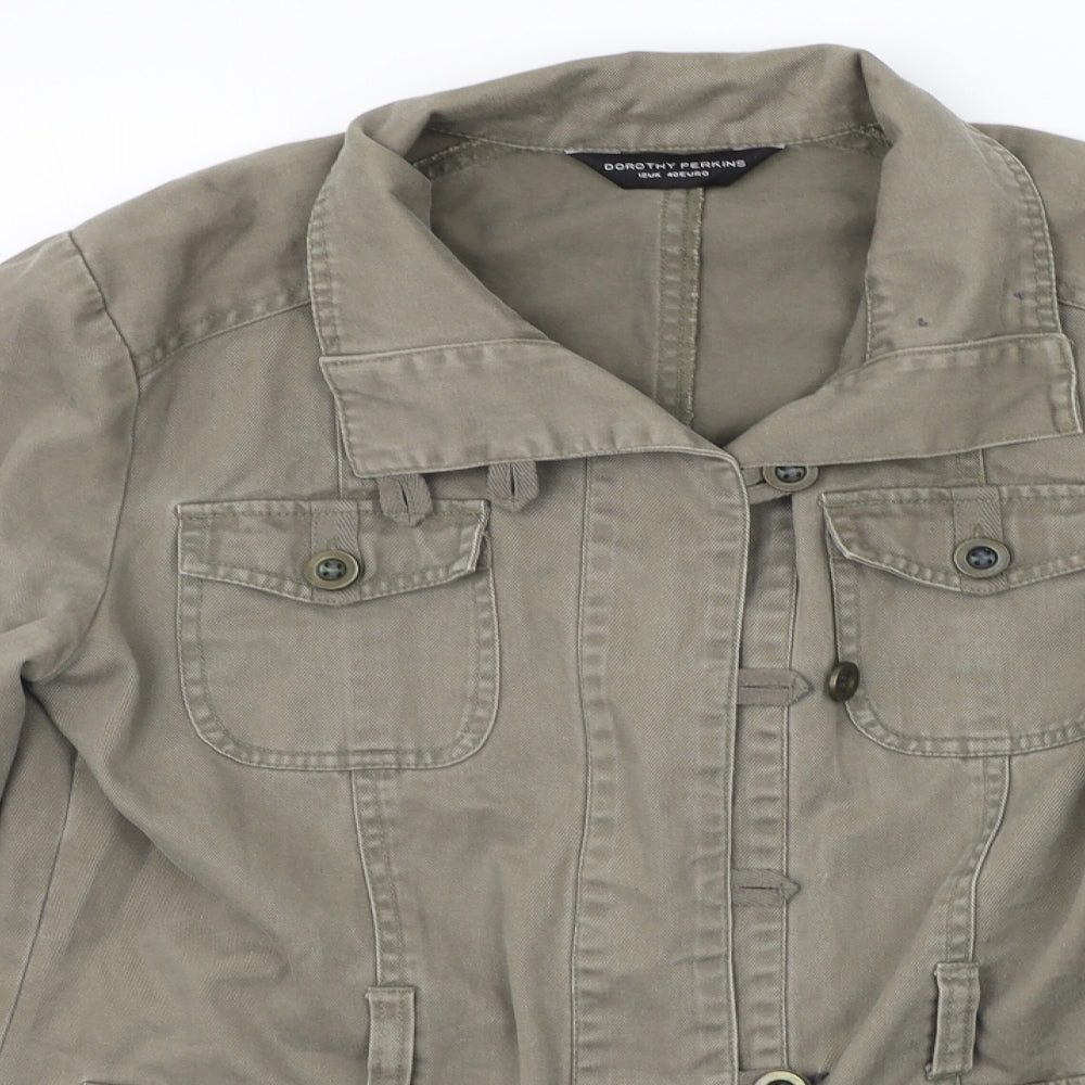 Womens UK Size 12 Dorothy Perkins Green Jacket
