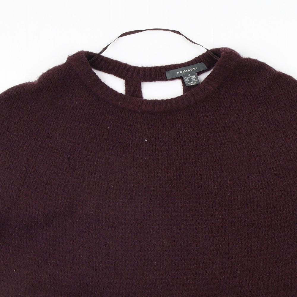 Primark Womens Purple   Pullover Jumper Size M