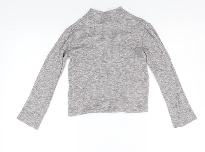 NEXT Girls Grey   Basic T-Shirt Size 7 Years