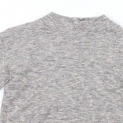 NEXT Girls Grey   Basic T-Shirt Size 7 Years