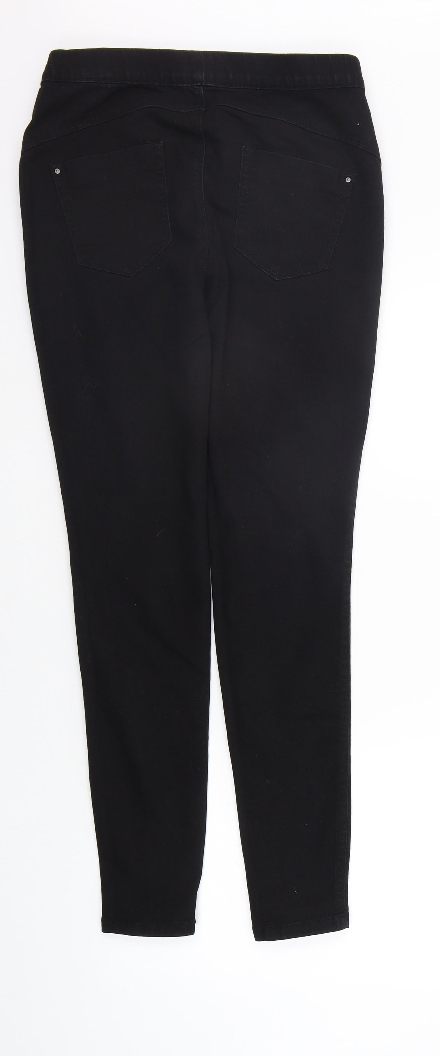 Womens UK Size 10 deniem co Regular Fit Jegging Black Trousers
