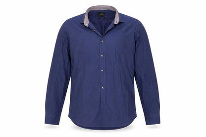 Moss London Mens Blue    Button-Up Size 16