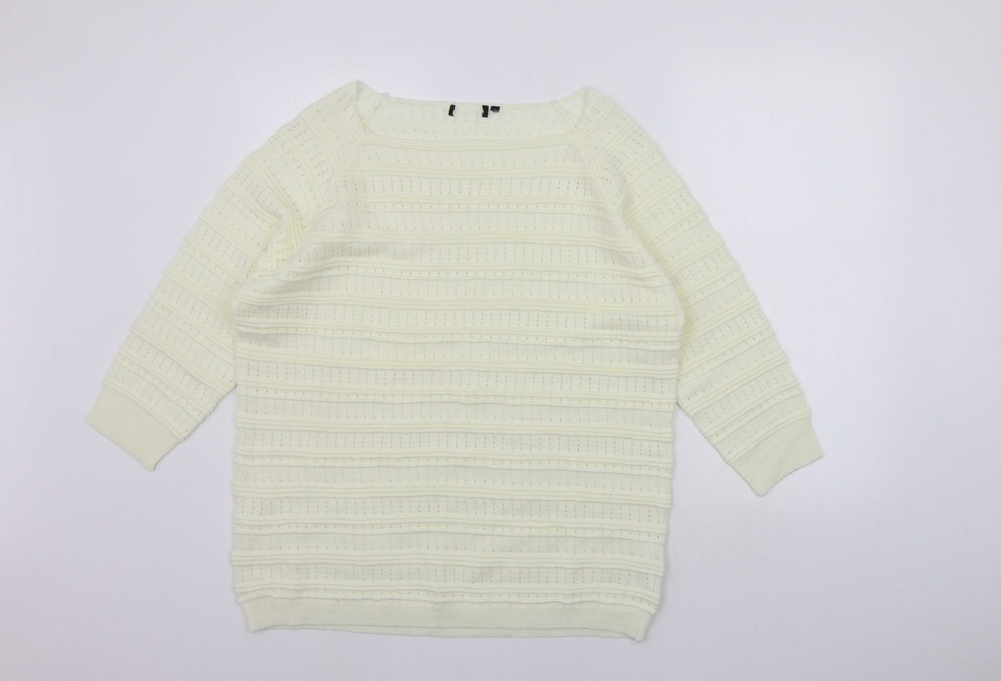 Womens UK Size XL Mia Moda Yellow Pullover Jumper