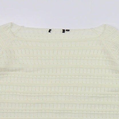 Womens UK Size XL Mia Moda Yellow Pullover Jumper