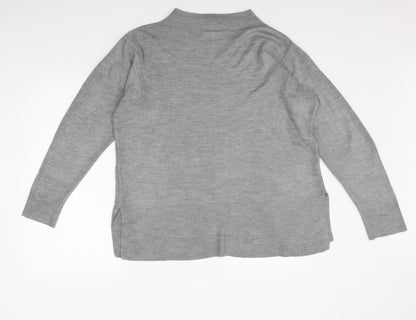 Womens UK Size L Marks and Spencer Grey Pullover Jumper