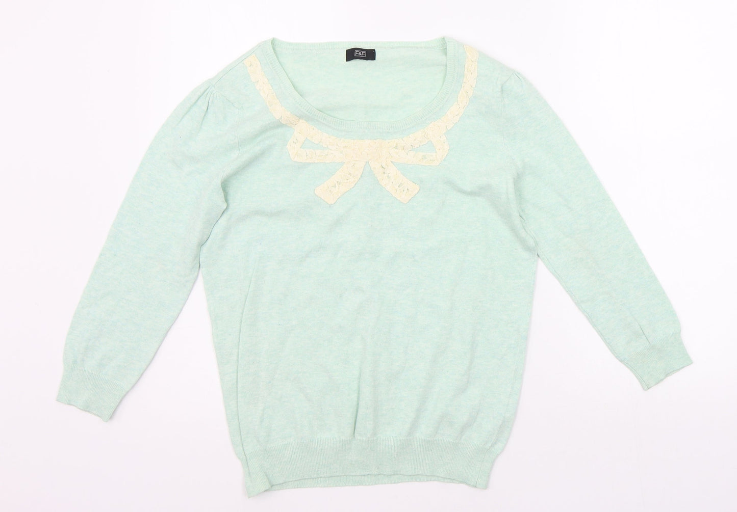 F&F Womens Gold   Pullover Jumper Size 12