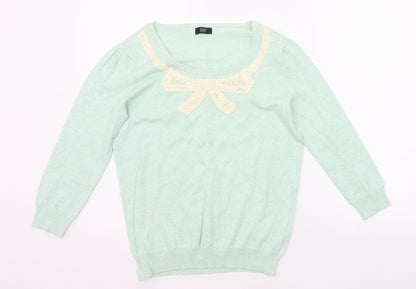 F&F Womens Gold   Pullover Jumper Size 12