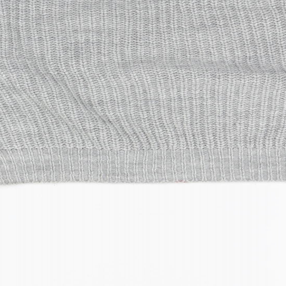 Womens UK Size 8 PRETTYLITTLETHING Grey Henley Jumper