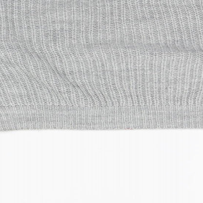 Womens UK Size 8 PRETTYLITTLETHING Grey Henley Jumper