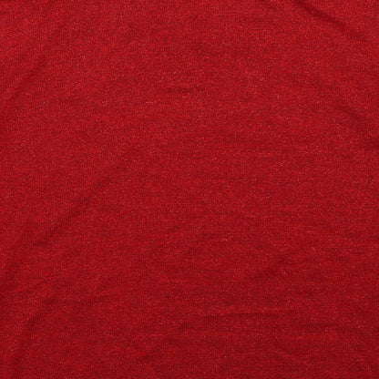 Womens UK Size L BM Red Pullover Jumper