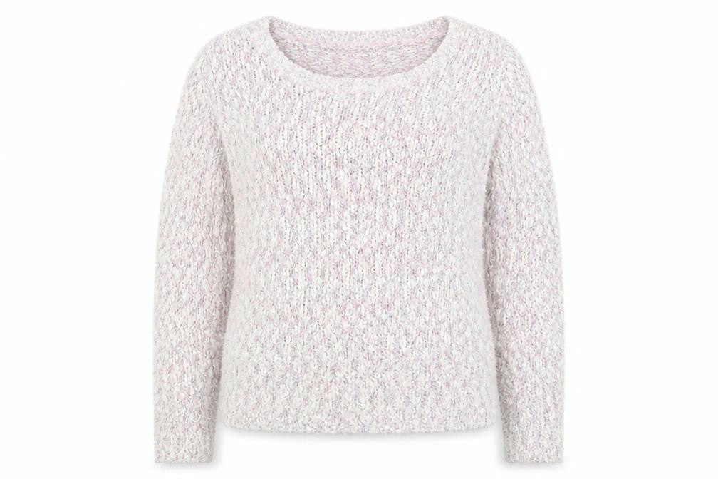 Womens UK Size S Isle Pink Pullover Jumper