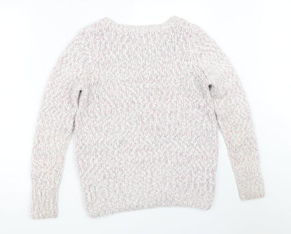 Womens UK Size S Isle Pink Pullover Jumper