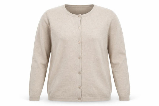 Womens UK Size M Hepburn Beige Cardigan Jumper