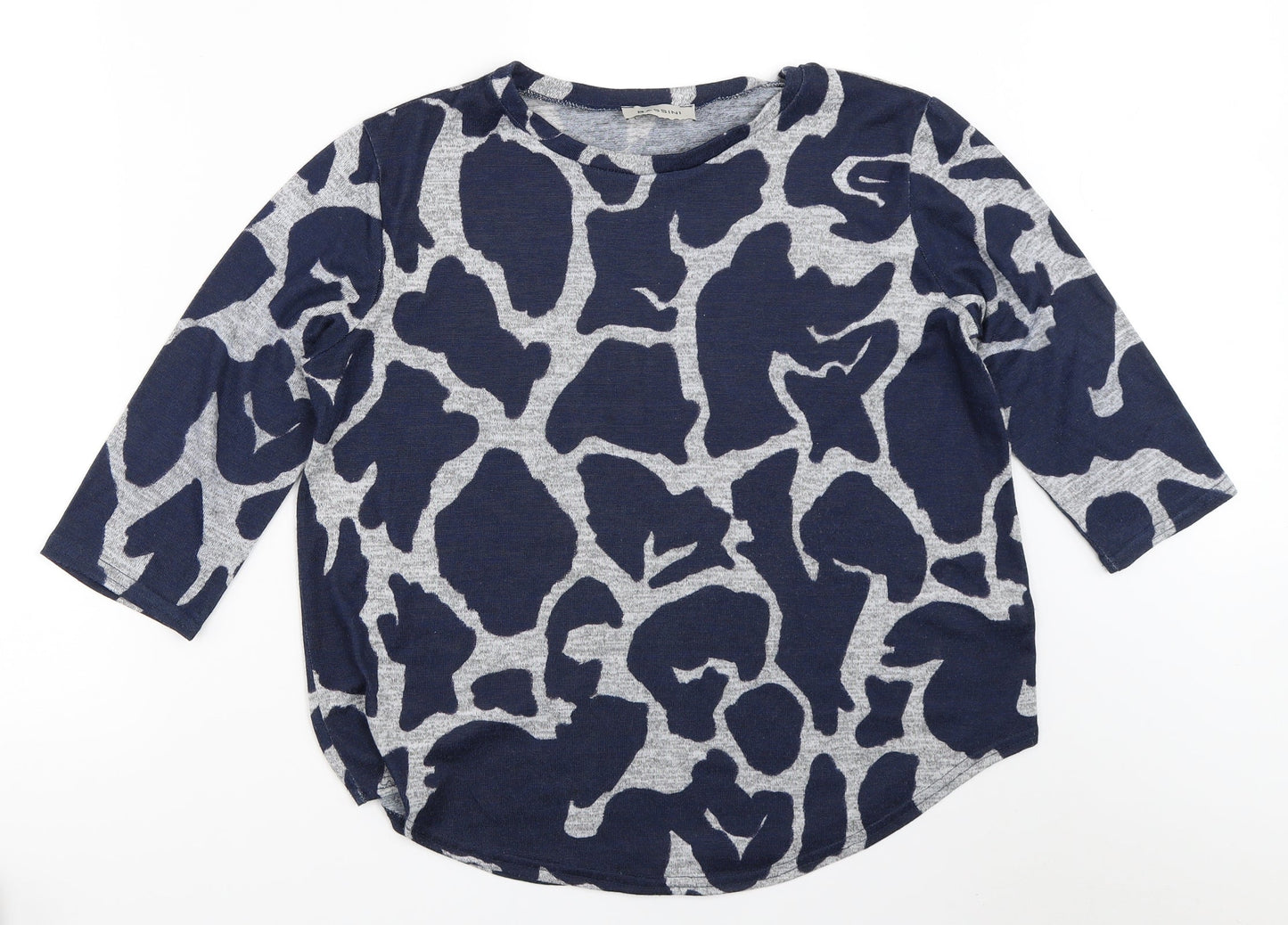 Womens UK Size 12 BASSINI Blue Pullover Jumper