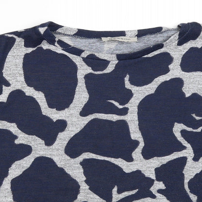 Womens UK Size 12 BASSINI Blue Pullover Jumper