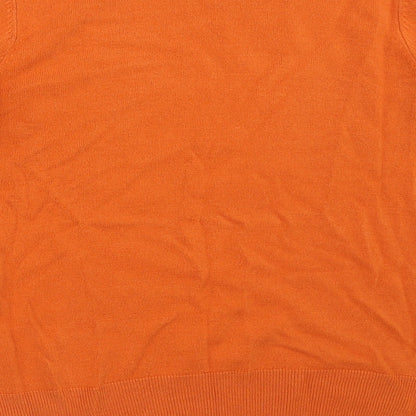 Womens UK Size 12 BHS Orange Pullover Jumper