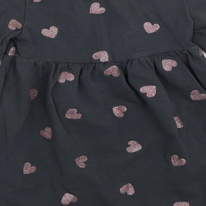 H&M Girls Grey   Fit & Flare  Size 2 Years