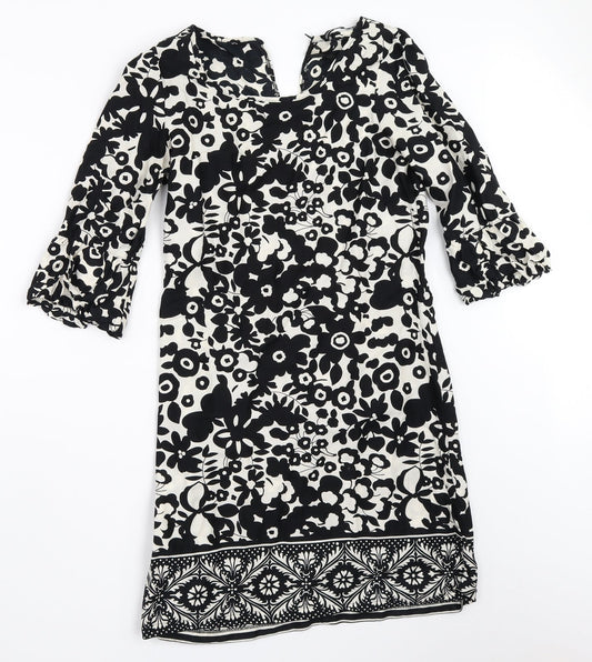 Atmosphere Womens Black Floral  Shift  Size 8