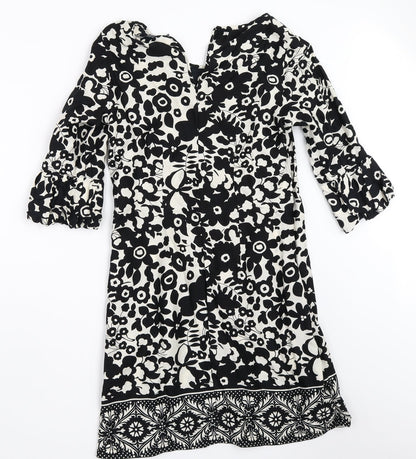 Atmosphere Womens Black Floral  Shift  Size 8