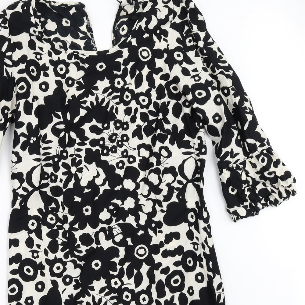 Atmosphere Womens Black Floral  Shift  Size 8
