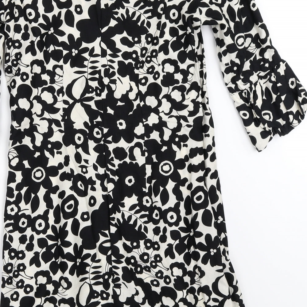 Atmosphere Womens Black Floral  Shift  Size 8