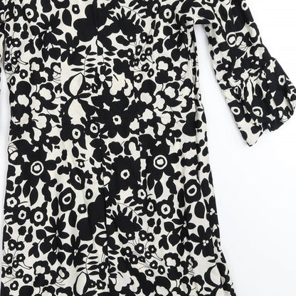 Atmosphere Womens Black Floral  Shift  Size 8