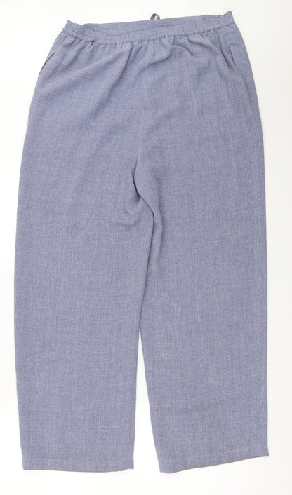 Womens UK Size 14 Platinum Regular Fit  Blue Trousers