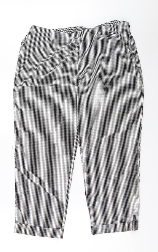 Womens UK Size 18 Casual Club Regular Fit  Black Trousers