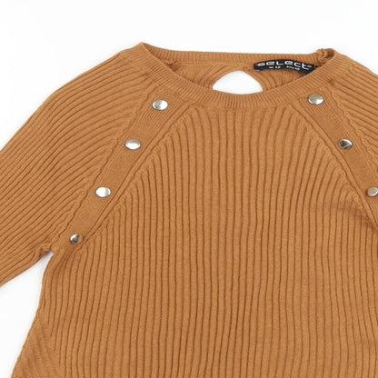 Womens UK Size 12 Select Orange Pullover Jumper