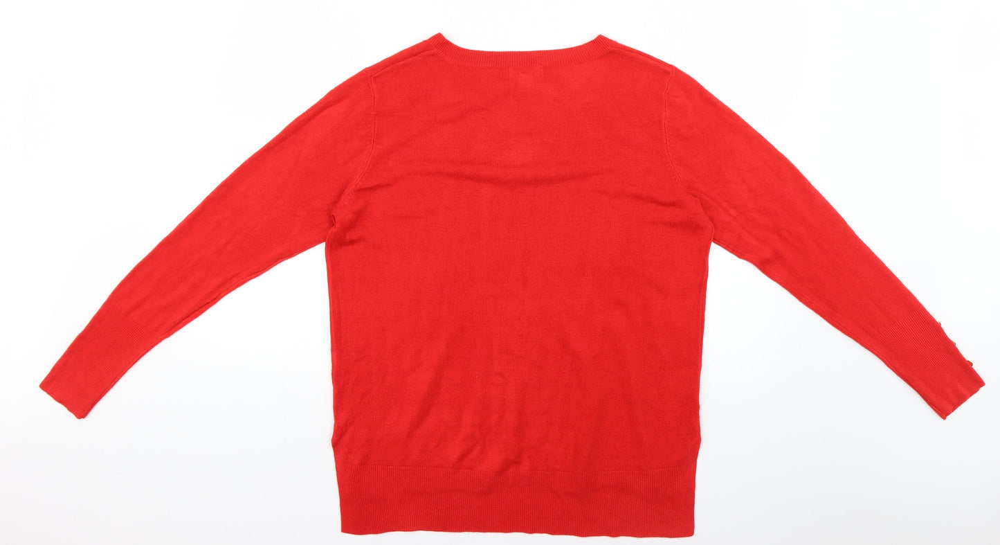 Primark Womens Red   Pullover Jumper Size 12