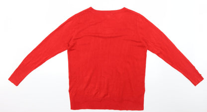 Primark Womens Red   Pullover Jumper Size 12