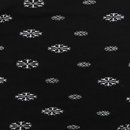 Internacionale Mens Black Geometric  Pullover Jumper Size M  - Christmas