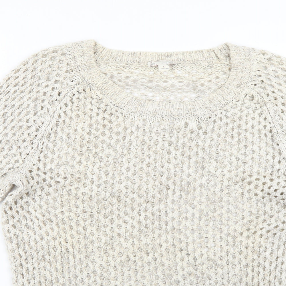 Gap Womens Beige  Knit Pullover Jumper Size L