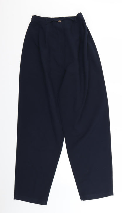 Womens UK Size 14 Preworn Regular Fit  Blue Trousers