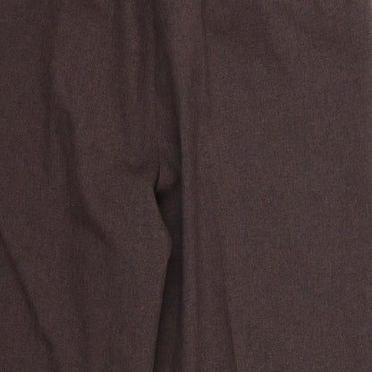 BM Womens Brown   Cropped Trousers Size 16 L23 in
