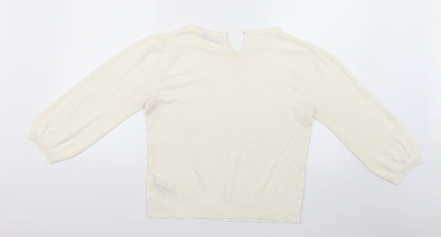 Atmosphere Womens White   Pullover Jumper Size 16