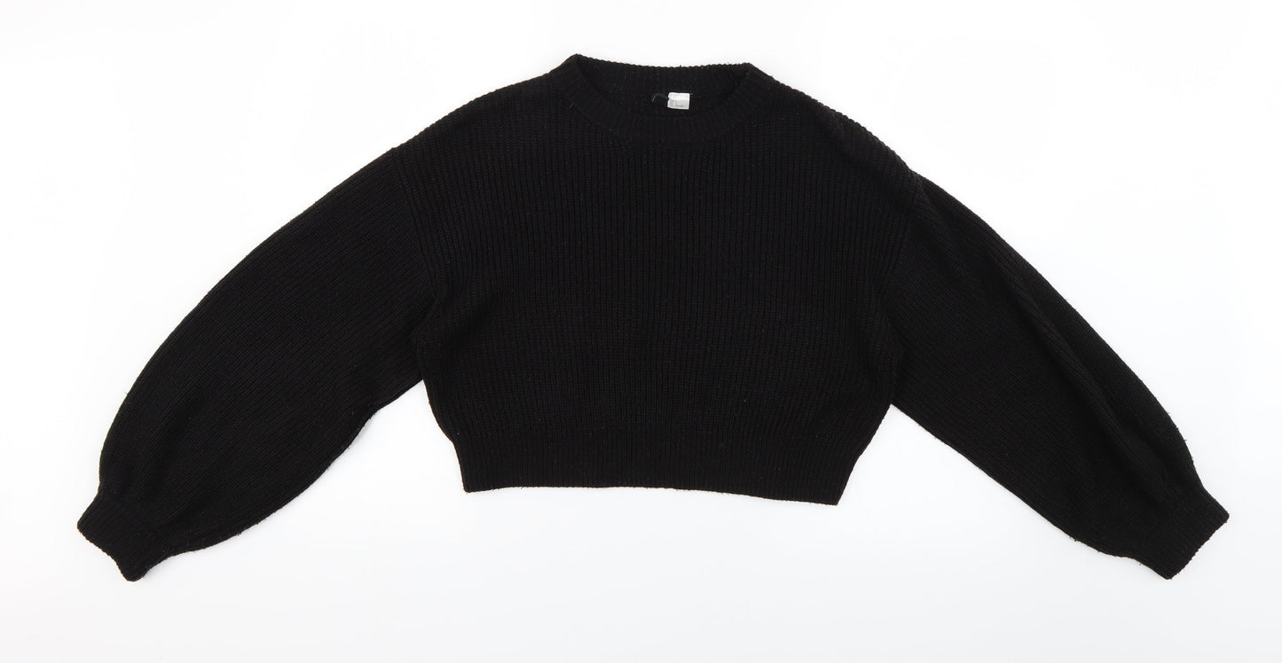 Womens UK Size S H&M Black Pullover Jumper
