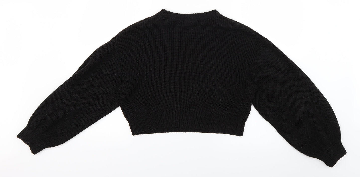 Womens UK Size S H&M Black Pullover Jumper