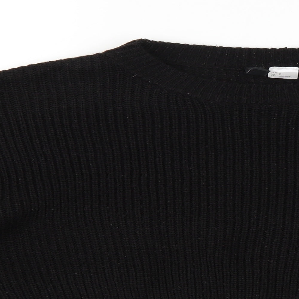 Womens UK Size S H&M Black Pullover Jumper