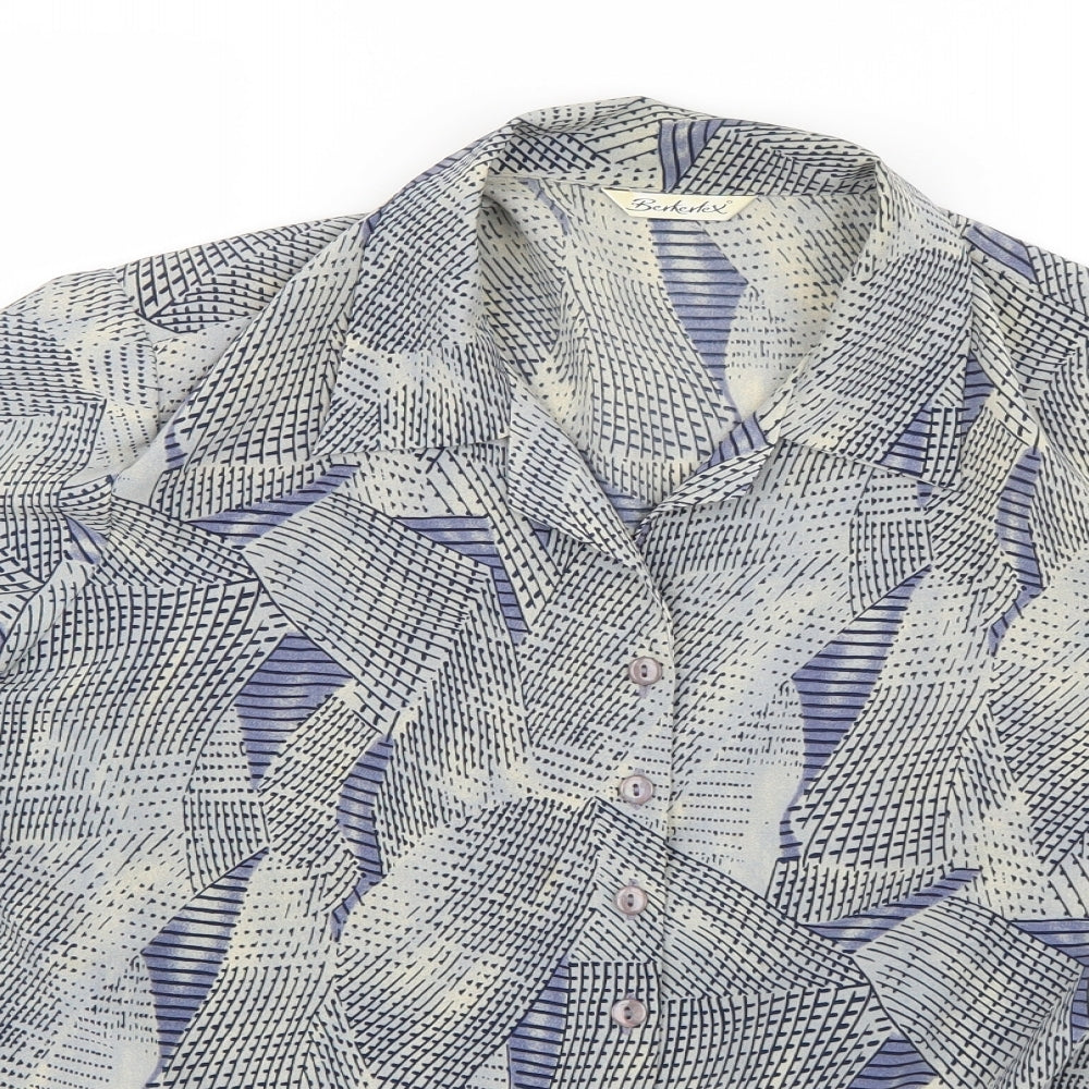 Womens UK Size 18 Berkertex Multicoloured Basic Button-Up