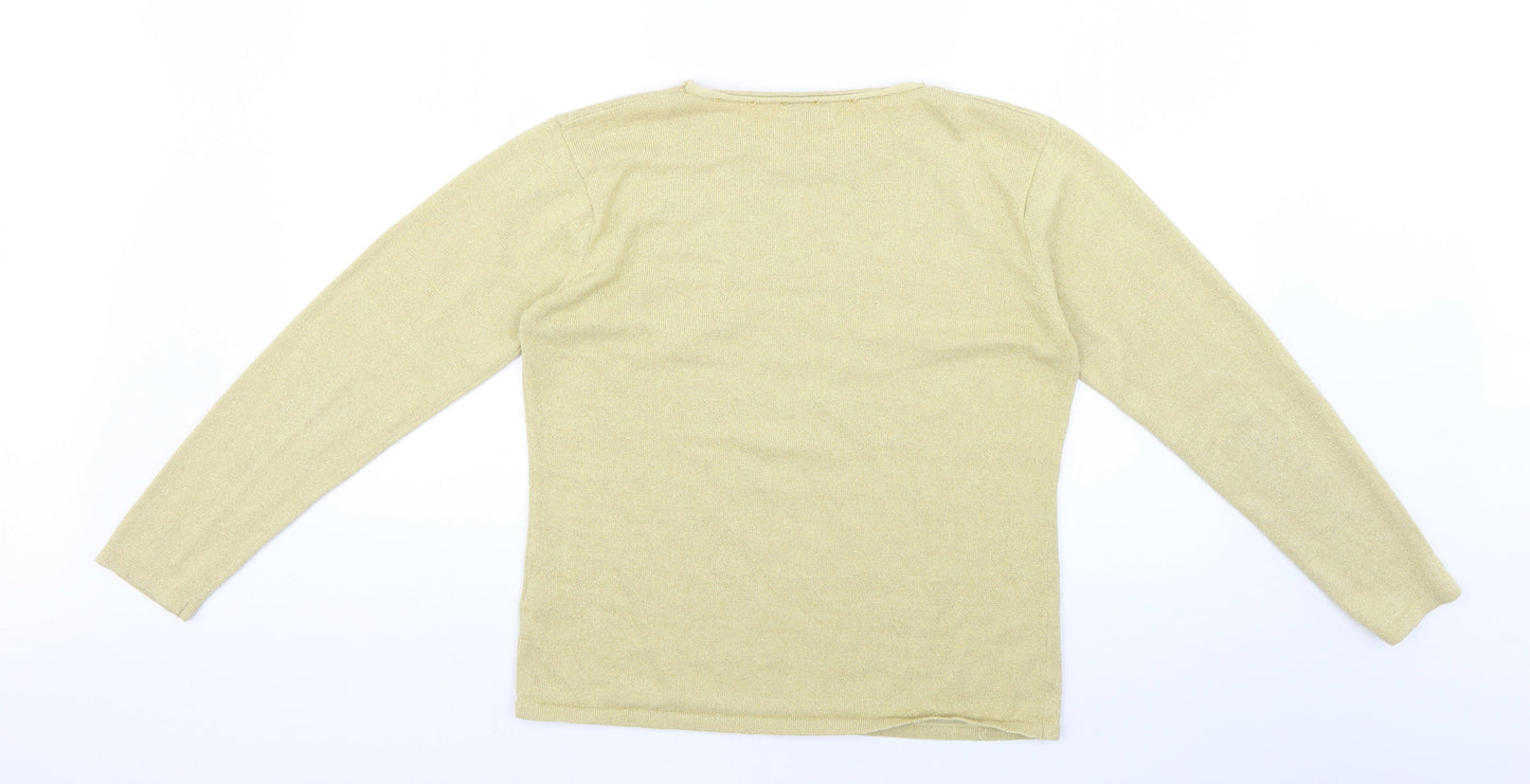 Womens UK Size M bonmarche Beige Pullover Jumper