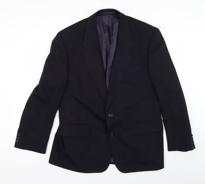 Preworn Mens Blue   Jacket Suit Jacket Size 36