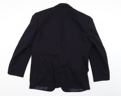 Preworn Mens Blue   Jacket Suit Jacket Size 36