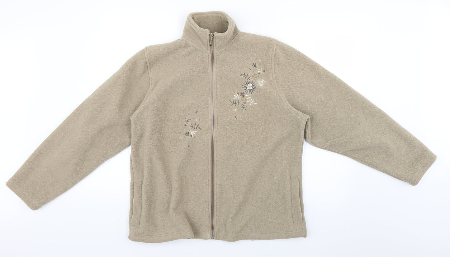 Womens UK Size XL amoretti Beige Pullover Jumper
