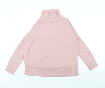 Womens UK Size 10 M&Co Pink Pullover Jumper