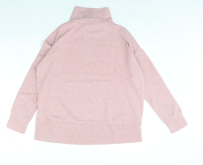 Womens UK Size 10 M&Co Pink Pullover Jumper