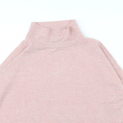 Womens UK Size 10 M&Co Pink Pullover Jumper